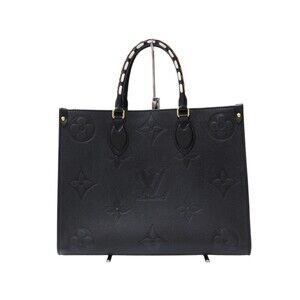 Louis Vuitton Wild Heart On the Go Empreinte Leopard Shoulder Tote Bag Black